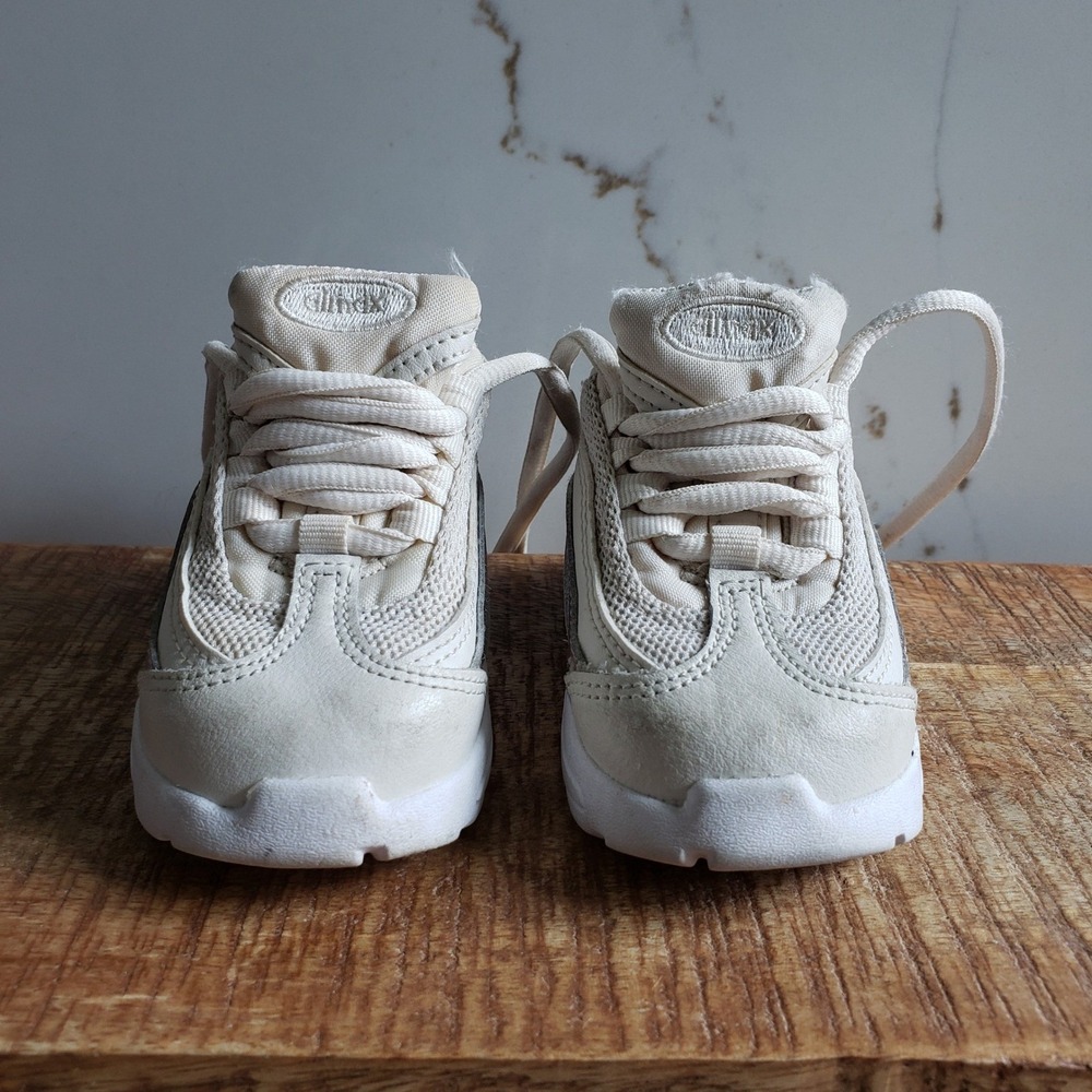Nike Sneakers Toddlers 4C Phantom White Metalic Air Max 95 Throwback 90s Shoes